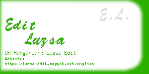 edit luzsa business card